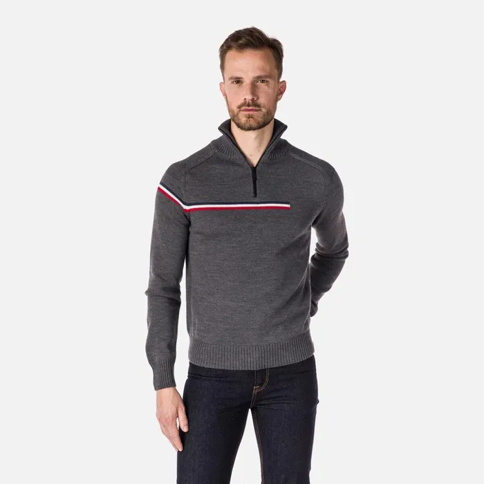 Men Men039s Major HalfZip Sweater Heathergrey280 Rossignol Sweatshirts and Pullovers