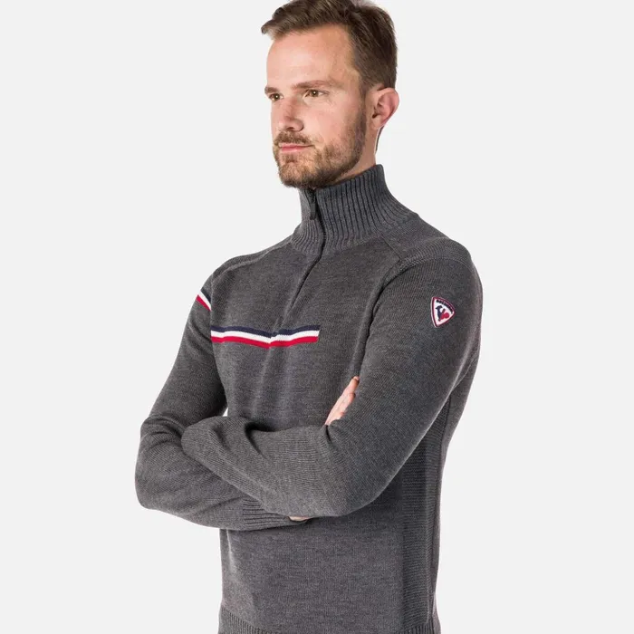 Men Men039s Major HalfZip Sweater Heathergrey280 Rossignol Sweatshirts and Pullovers
