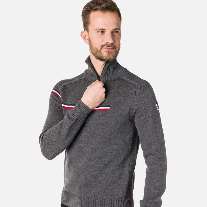 Men Men039s Major HalfZip Sweater Heathergrey280 Rossignol Sweatshirts and Pullovers