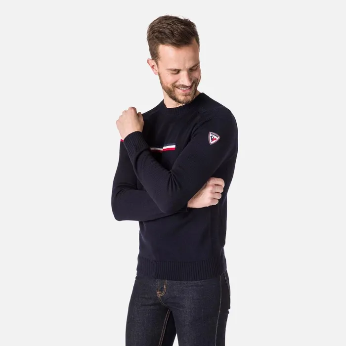 Men Men039s Odysseus RoundNeck Sweater Darknavy715 Rossignol Sweatshirts and Pullovers