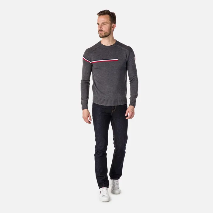 Men Men039s Odysseus RoundNeck Sweater Heathergrey280 Rossignol Sweatshirts and Pullovers