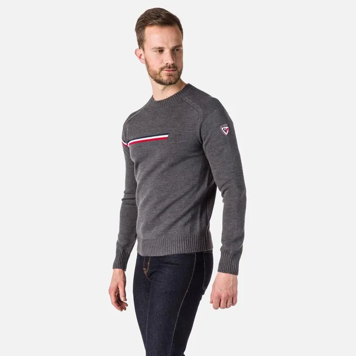Men Men039s Odysseus RoundNeck Sweater Heathergrey280 Rossignol Sweatshirts and Pullovers