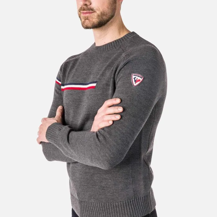 Men Men039s Odysseus RoundNeck Sweater Heathergrey280 Rossignol Sweatshirts and Pullovers