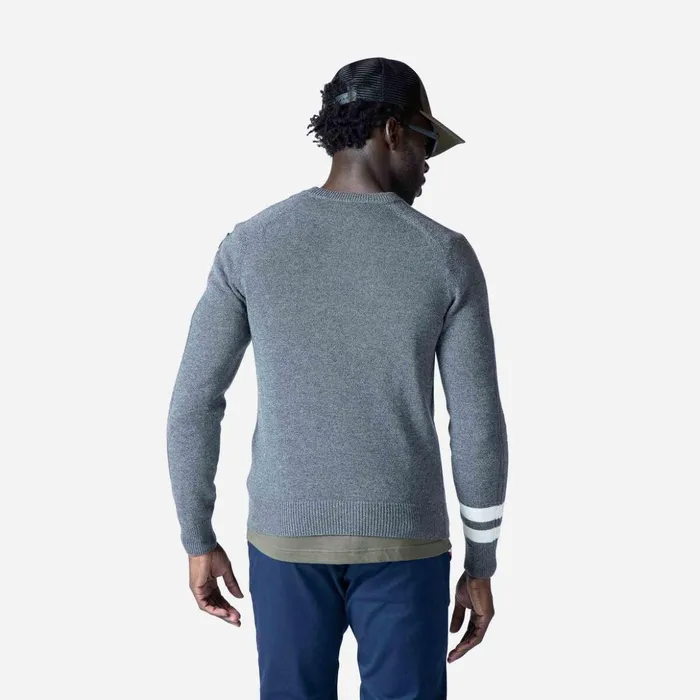 Men Men039s Signature Knit Sweater Heathergrey280 Rossignol Sweatshirts and Pullovers