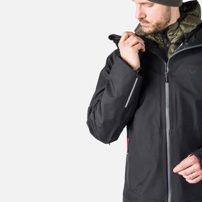 Men Men039s SKPR ThreeLayer Jacket Black200 Rossignol Ski and Snowboard Jackets
