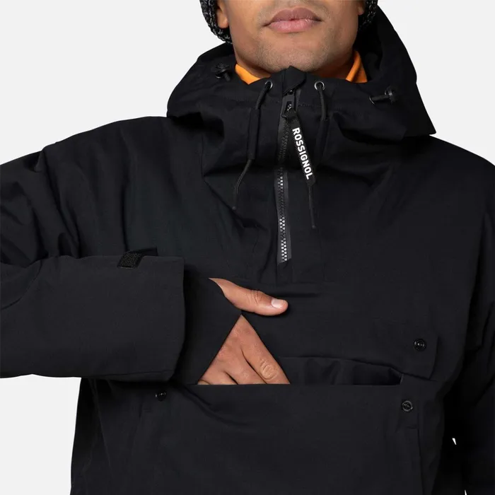 Men Men039s Snowboard Anorak Black200 Rossignol Ski and Snowboard Jackets