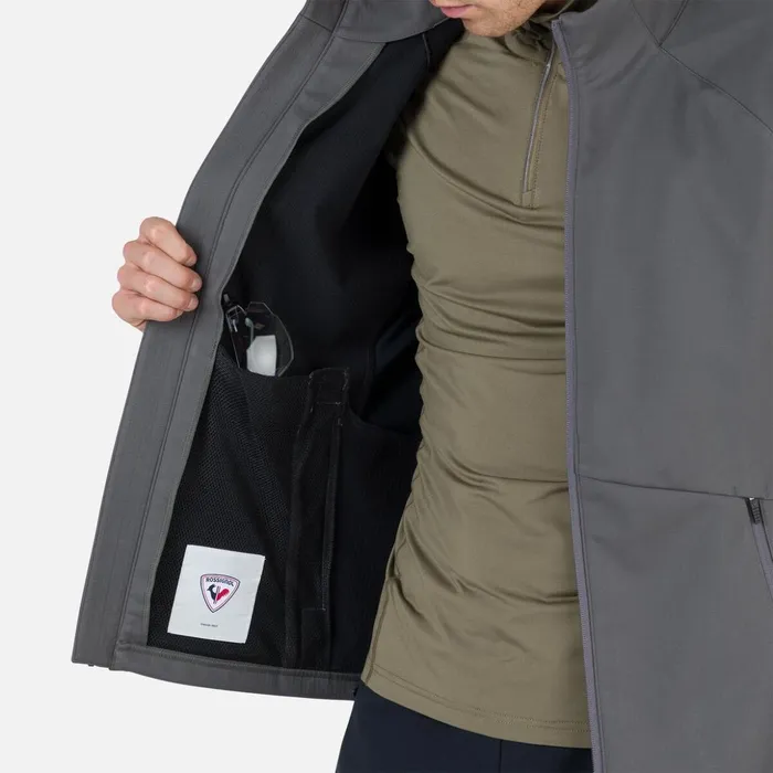 Men Men039s Softshell Jacket Onyxgrey Rossignol Softshell and Lightweight Jackets