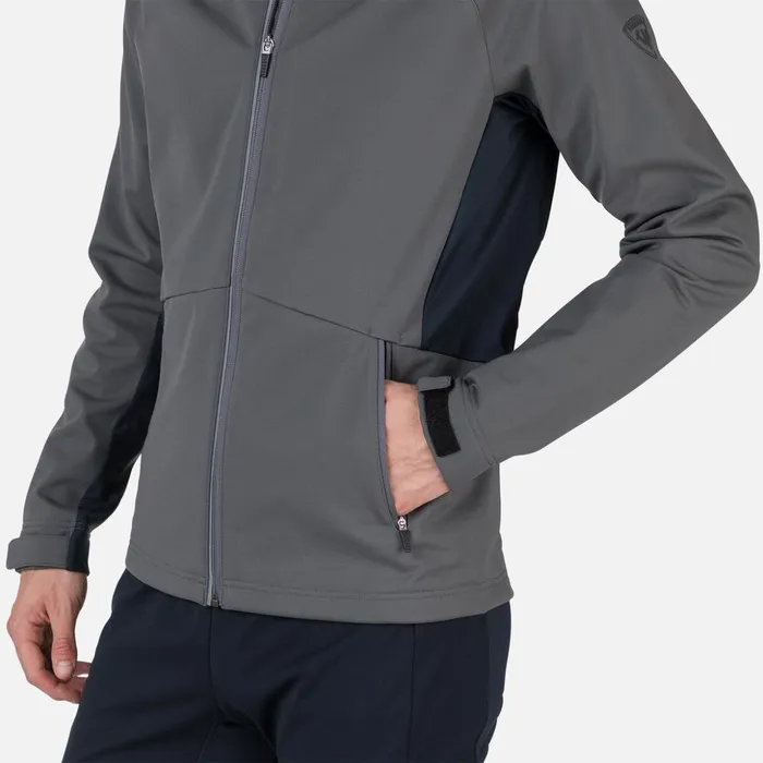 Men Men039s Softshell Jacket Onyxgrey Rossignol Softshell and Lightweight Jackets