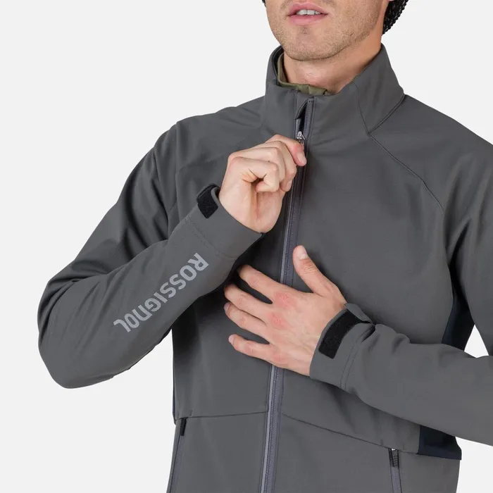 Men Men039s Softshell Jacket Onyxgrey Rossignol Softshell and Lightweight Jackets