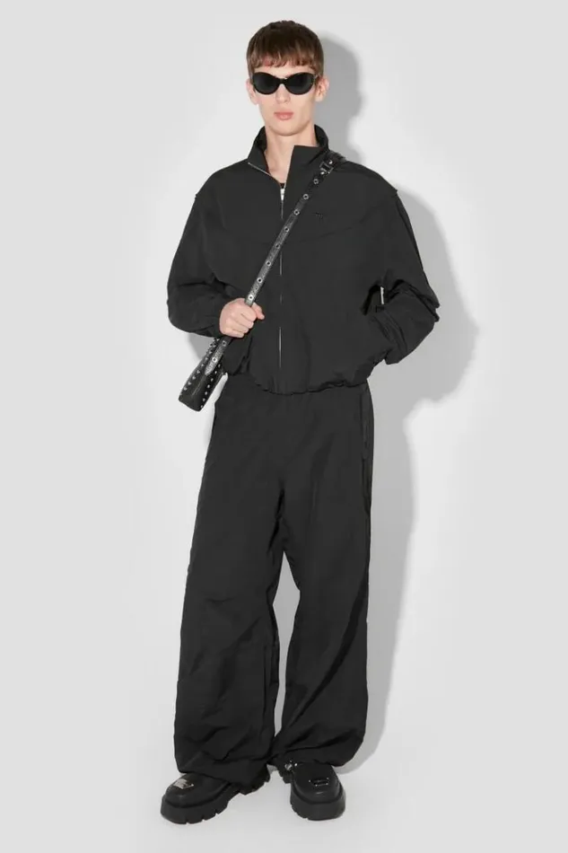 Men Outerwear MISBHV Crushed Nylon Milano Jacket Black