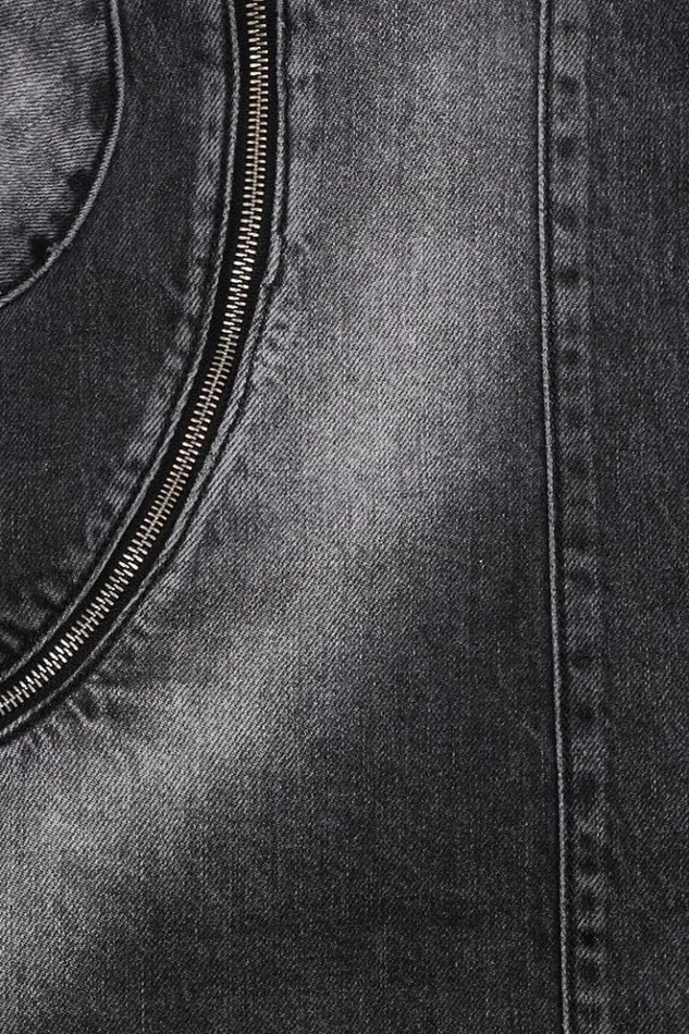 Men Outerwear MISBHV Downtown La Denim Moto Jacket Black