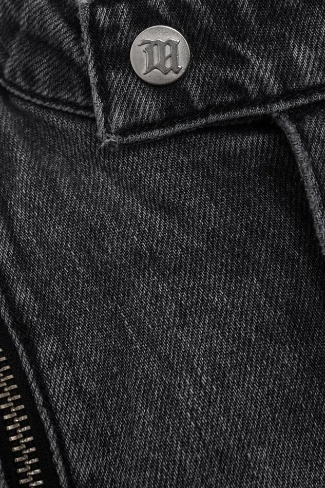 Men Outerwear MISBHV Downtown La Denim Moto Jacket Black