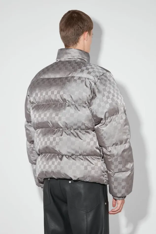 Men Outerwear MISBHV Nylon Monogram Puffer Grey