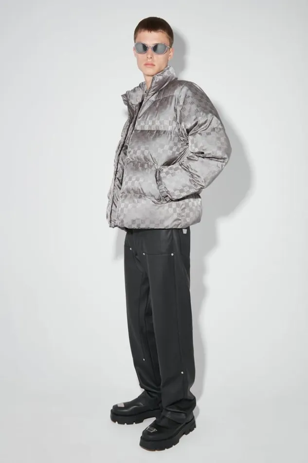 Men Outerwear MISBHV Nylon Monogram Puffer Grey