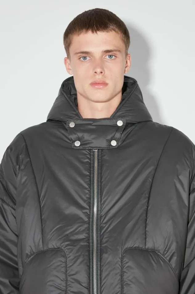Men Outerwear MISBHV Ultra Fine Nylon Sculptural Puffer Space Grey