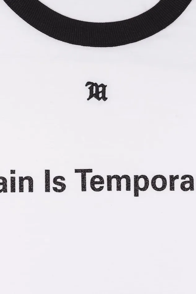 Men TShirts MISBHV Pain Is Temporary Raglan TShirt Off White