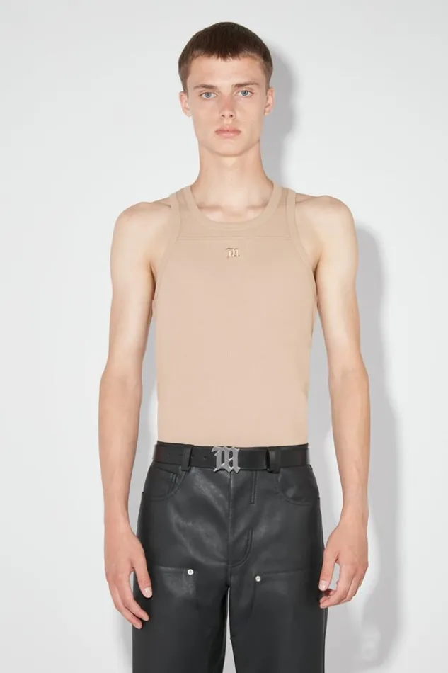 Men TShirts MISBHV The M Tank Top Beige