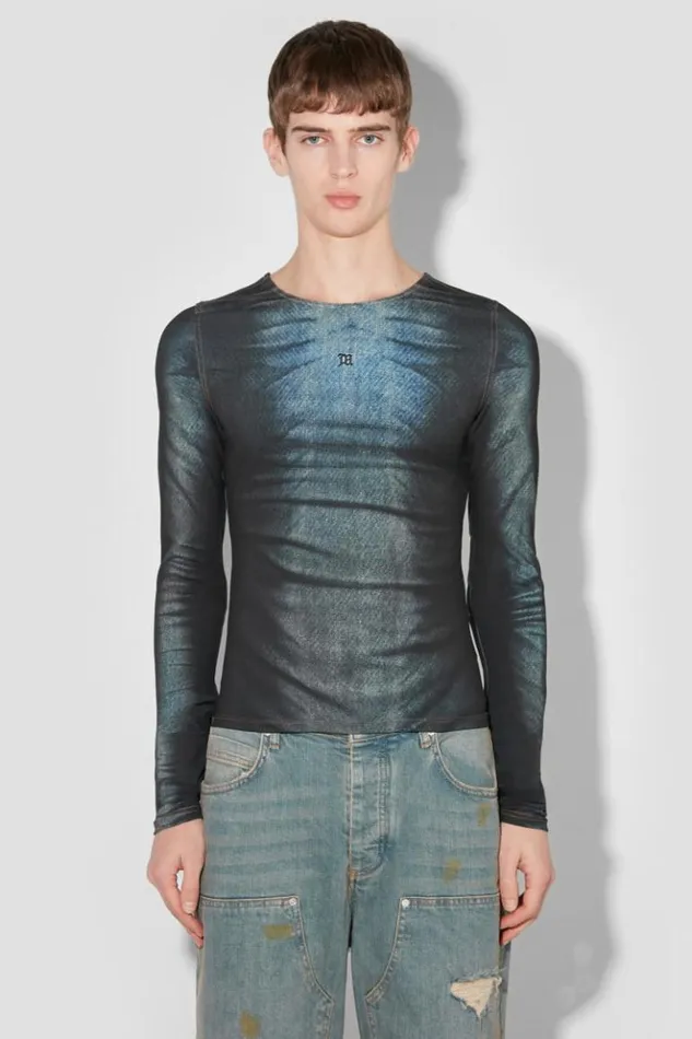 Men Tops MISBHV Denim Poly Longsleeve Mlc
