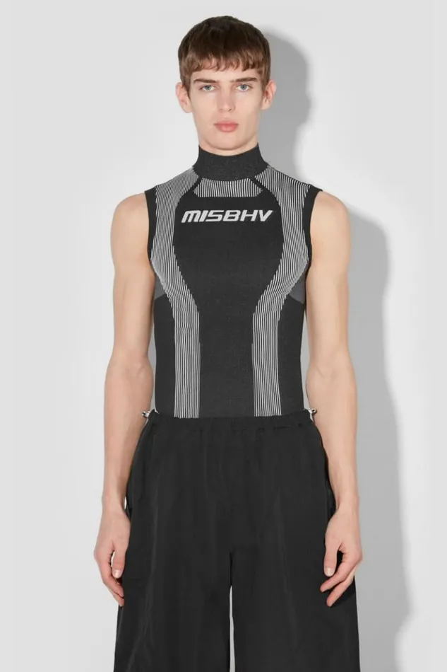Men Tops MISBHV Sport Active Sleeveless Blackwhite