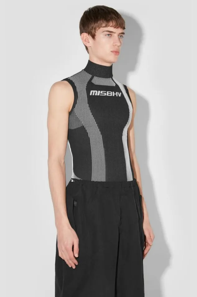 Men Tops MISBHV Sport Active Sleeveless Blackwhite