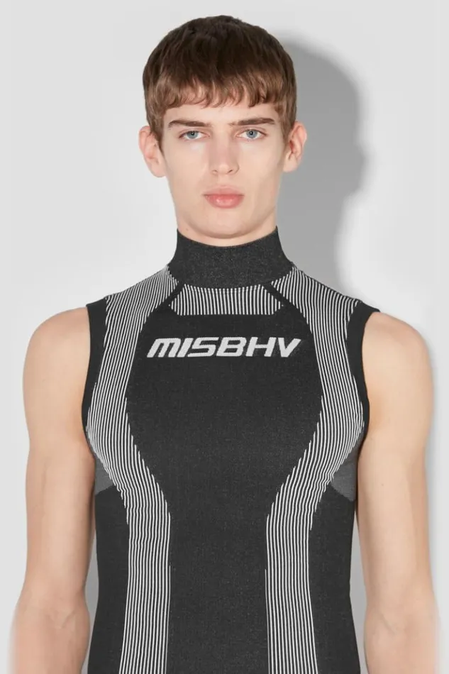 Men Tops MISBHV Sport Active Sleeveless Blackwhite