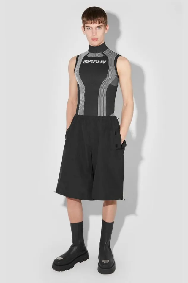 Men Tops MISBHV Sport Active Sleeveless Blackwhite