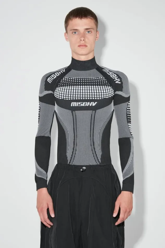 Men Tops MISBHV Sport Europa Longsleeve Blackwhite