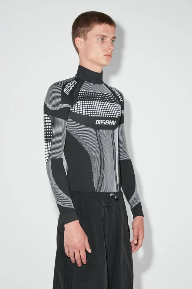 Men Tops MISBHV Sport Europa Longsleeve Blackwhite