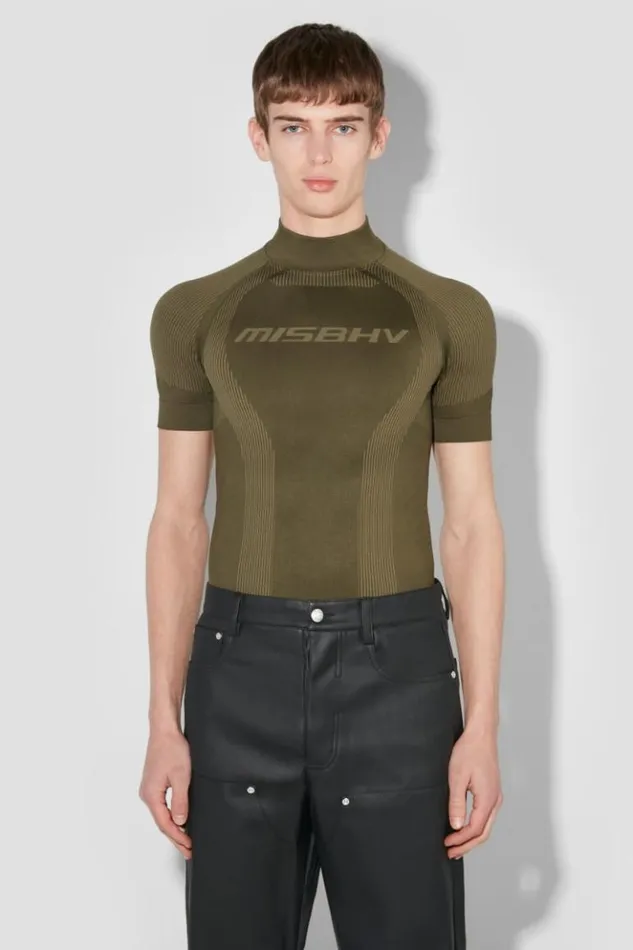 Men Tops MISBHV Sport TShirt Grunge Olive