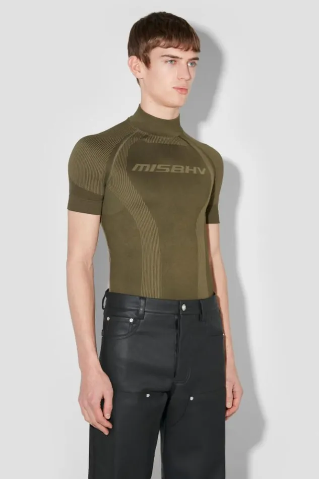 Men Tops MISBHV Sport TShirt Grunge Olive