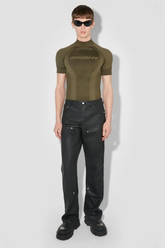 Men Tops MISBHV Sport TShirt Grunge Olive