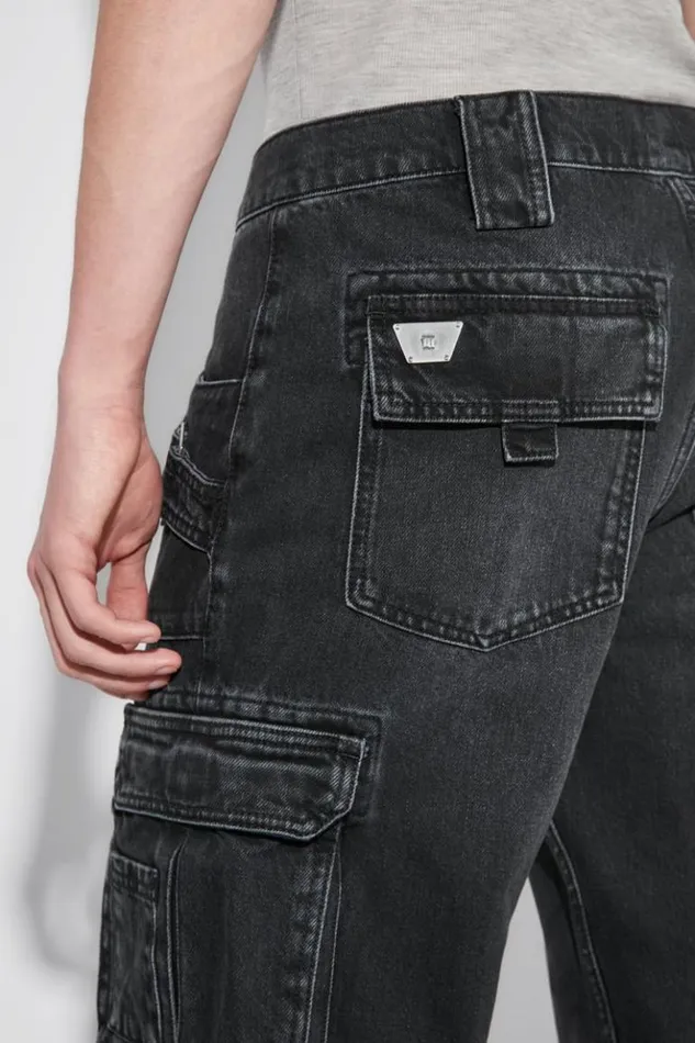 Men Trousers MISBHV Harness Cargo Trousers Black