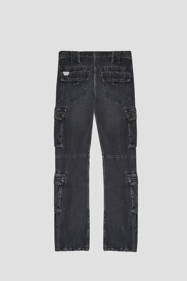 Men Trousers MISBHV Harness Cargo Trousers Black