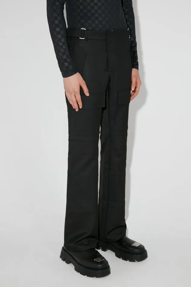Men Trousers MISBHV Moto Tailoring Relaxed Trousers Black