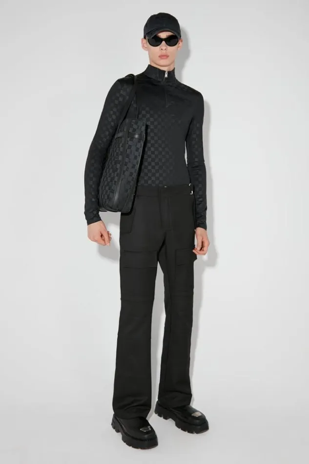 Men Trousers MISBHV Moto Tailoring Relaxed Trousers Black