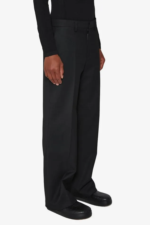 Men Trousers MISBHV Relaxed Tailored Trousers Black