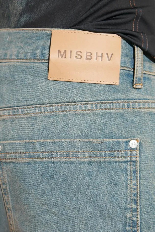Men Trousers MISBHV Sunrise Wash Carpenter Denim Trousers Blue