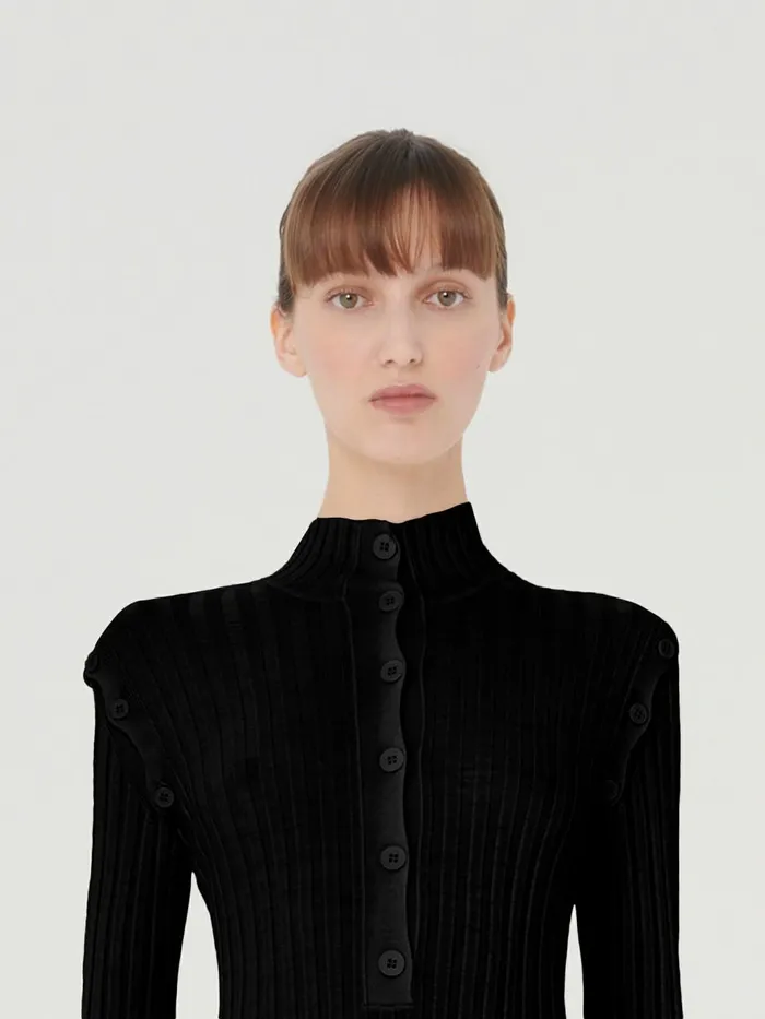 Merino Detach Dress Black Women Wolford Dresses and Skirts