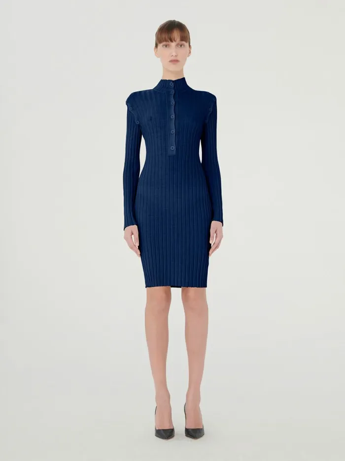 Merino Detach Dress Navy Women Wolford Dresses and Skirts
