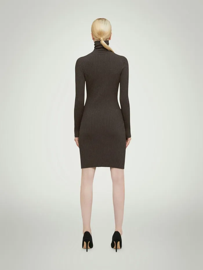 Merino Rib Dress Umber Women Wolford Dresses and Skirts