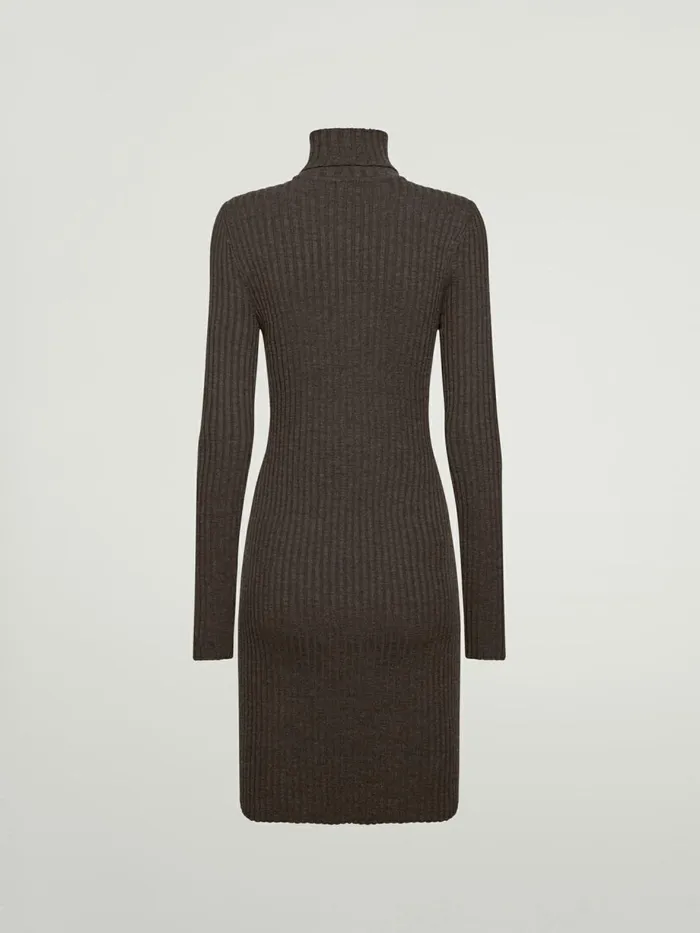 Merino Rib Dress Umber Women Wolford Dresses and Skirts