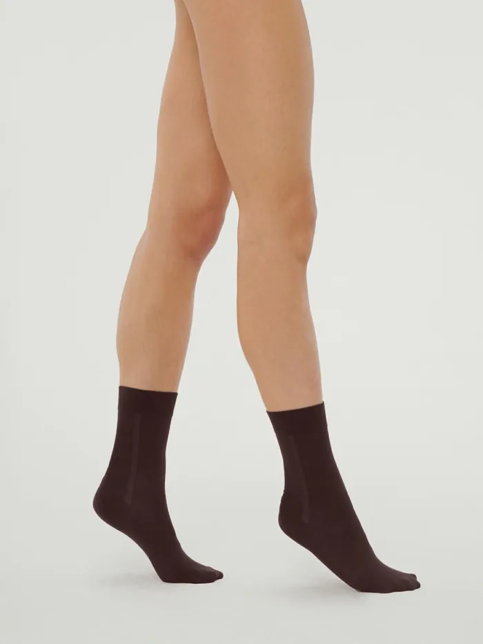 Merino Socks Soft Cacao Women Wolford Socks