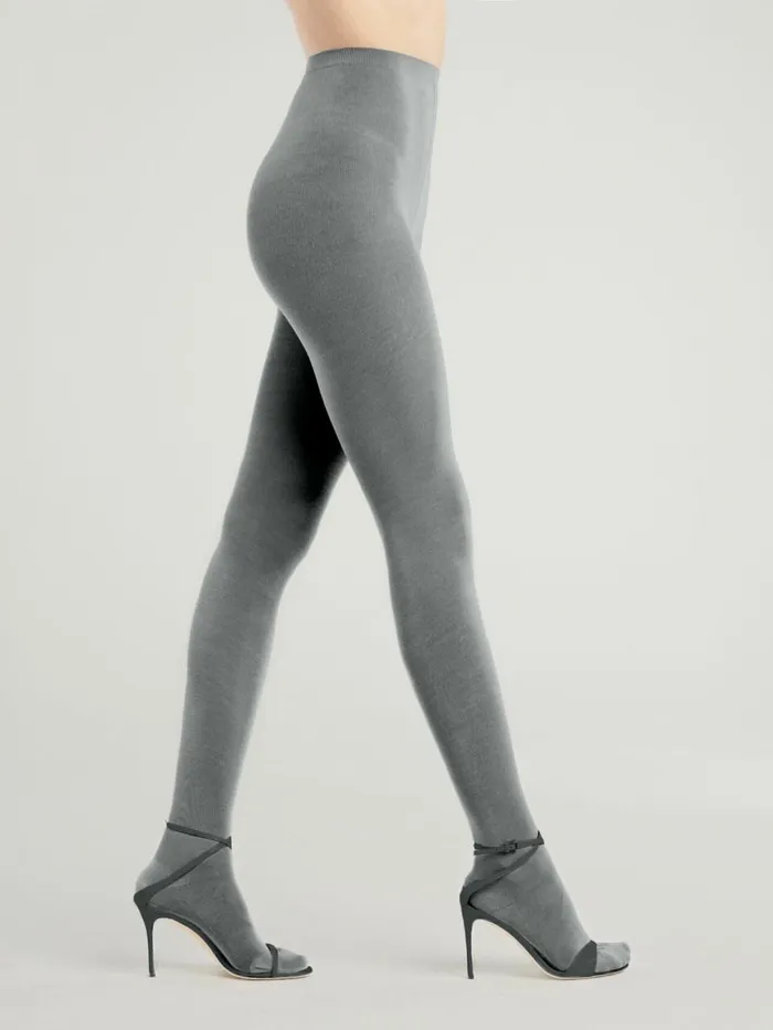 Merino Tights Soft Pewter Women Wolford Tights