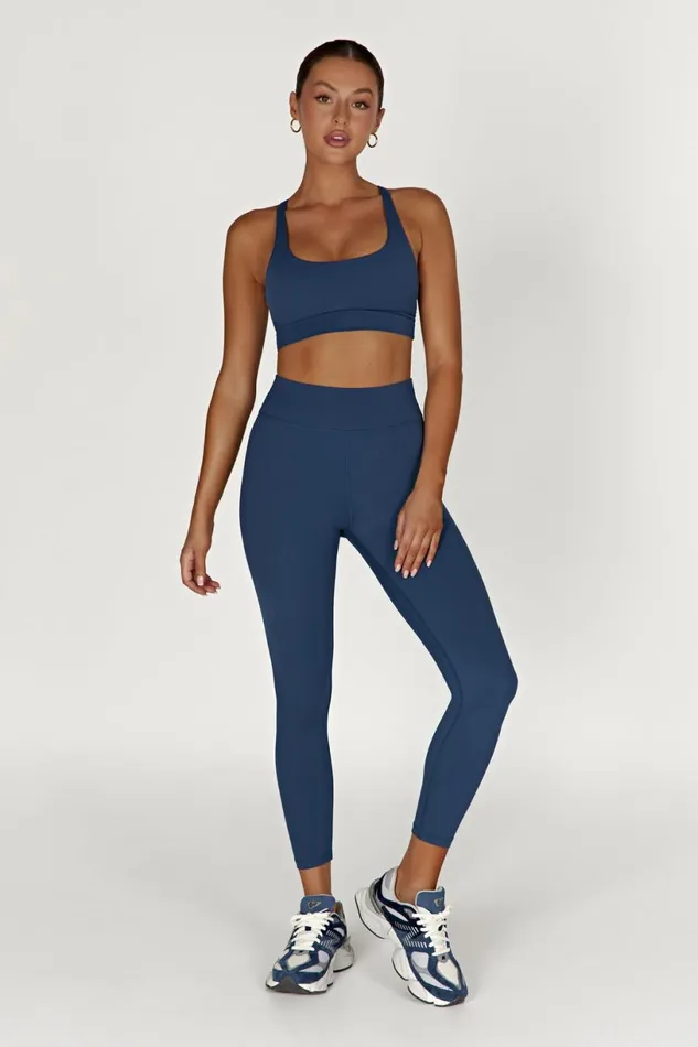 Meshki Activewear Bottoms Women Venus V Back Leggings 8211 Navy Navy Meshki Activewear Bottoms Women Venus V Back Leggings 8211 Navy Navy