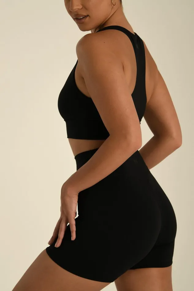 Meshki Activewear Women Carly Bike Shorts 8211 Black Black