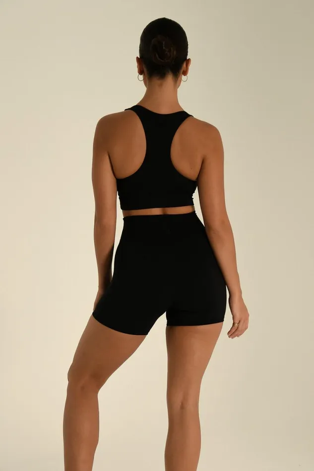 Meshki Activewear Women Carly Bike Shorts 8211 Black Black