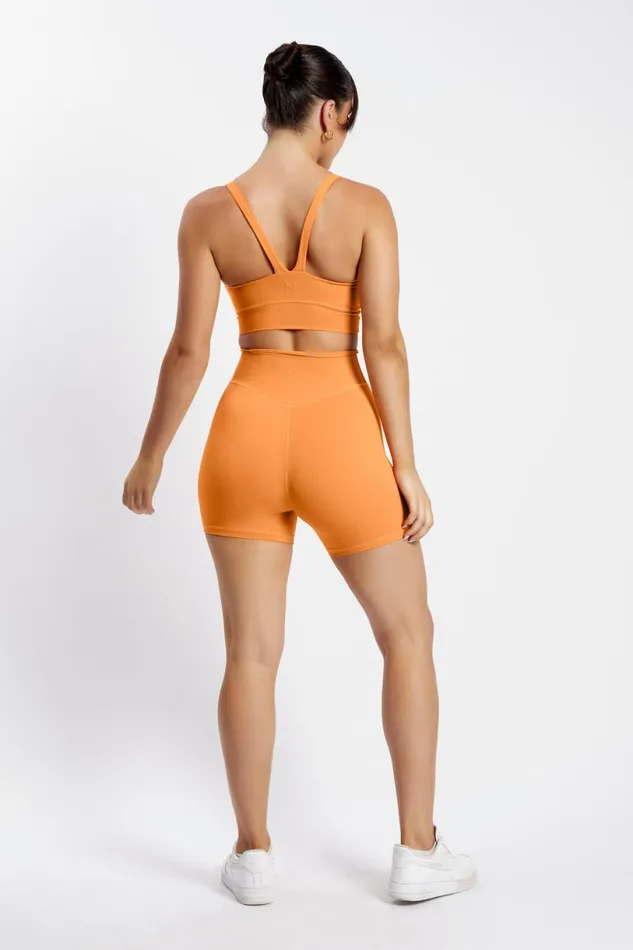 Meshki Activewear Women Carly Bike Shorts 8211 Tangerine Tangerine Meshki Activewear Women Carly Bike Shorts 8211 Tangerine Tangerine