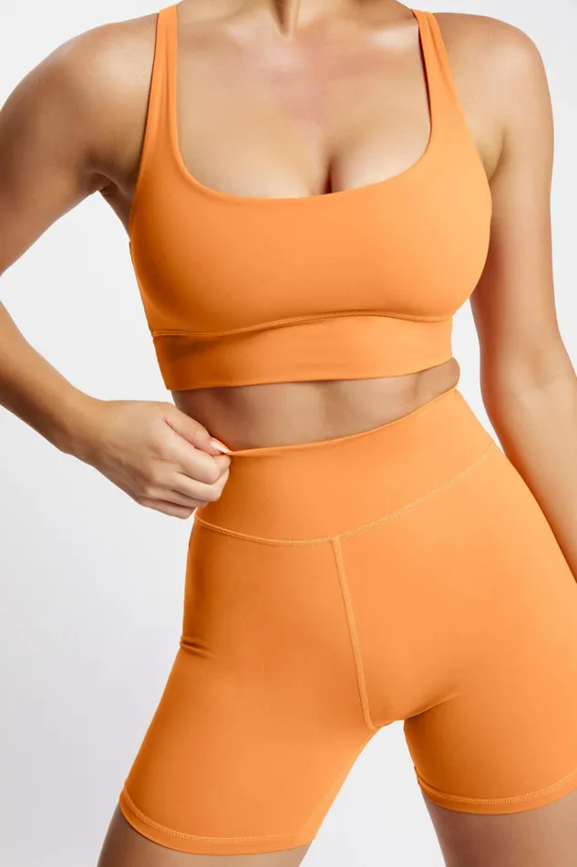 Meshki Activewear Women Carly Bike Shorts 8211 Tangerine Tangerine Meshki Activewear Women Carly Bike Shorts 8211 Tangerine Tangerine
