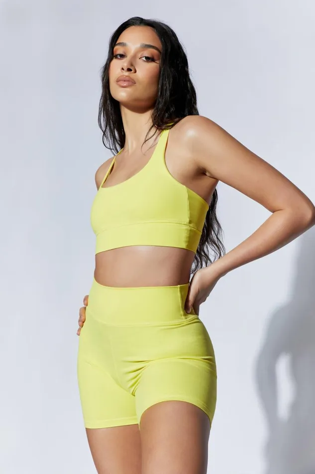 Meshki Activewear Women Carly Bike Shorts 8211 Yellow Yellow Meshki Activewear Women Carly Bike Shorts 8211 Yellow Yellow