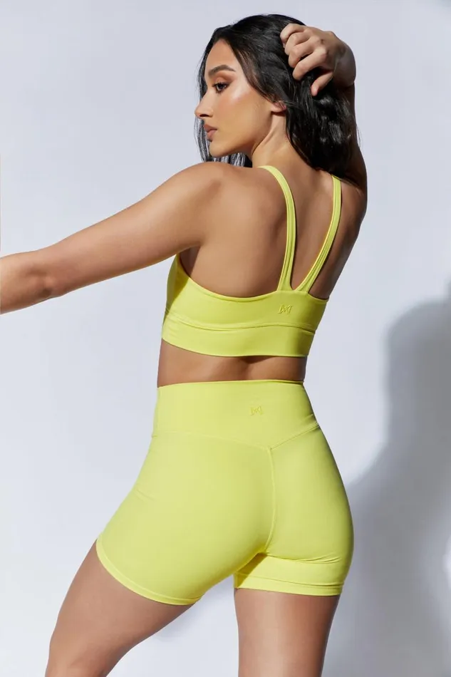 Meshki Activewear Women Carly Bike Shorts 8211 Yellow Yellow Meshki Activewear Women Carly Bike Shorts 8211 Yellow Yellow